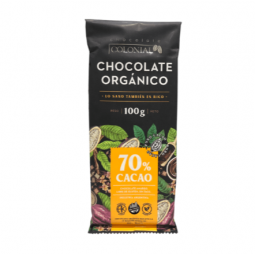 Chocolate orgánico (70 % Cacao) x 100 grs. - Colonial