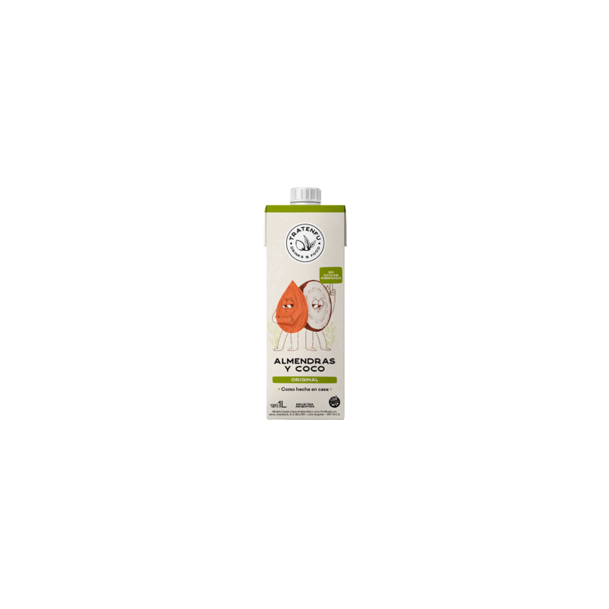 Leche de Almendra y Coco x 1lt. - Tratenfú Leche de Almendra y Coco x 1lt. - Tratenfú