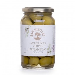 Aceitunas verdes orgánicas descarozadas x 250 gr - San Nicolás