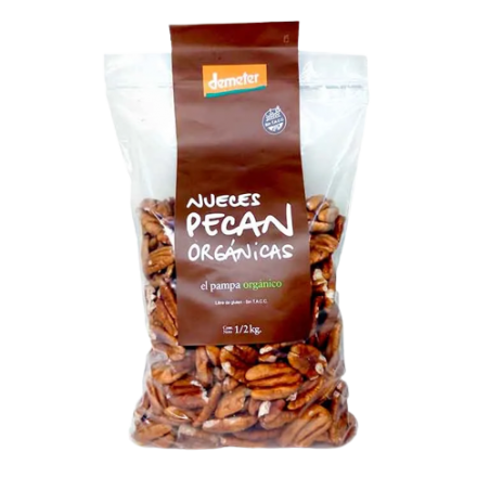 Nuez Pecan Orgánicas x 500 grs.- El Pampa Orgánico
