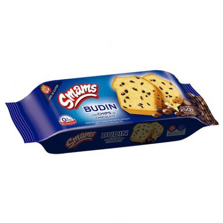 Budín sin Tacc con Chips de chocolate x 250 gr. - Smams