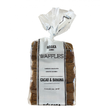 Waffles sabor Cacao & Banana x 6 unidades (500 gr.) - Belgica