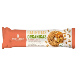 Galletitas Orgánicas de Avena y Miel x 170gr."Cachafaz"