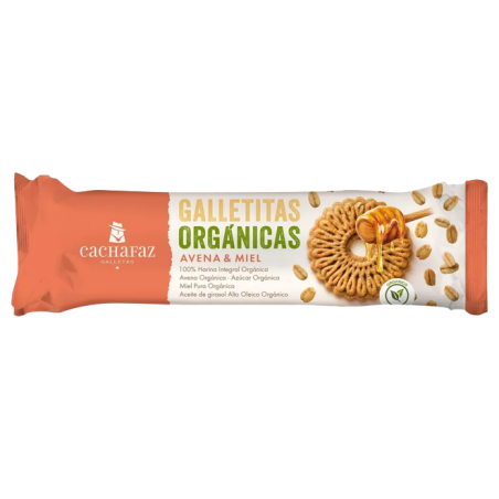 Galletitas Orgánicas de Avena y Miel x 170gr "Cachafaz"