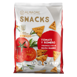 Snack de masa madre Tomate y romero x 130 g- Almadre