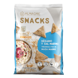 Snack de masa madre Sésamo y sal marina x 130 g- Almadre
