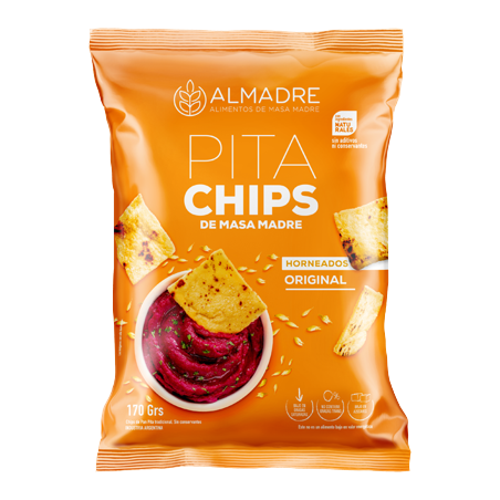 Chips de masa madre Original x 170 g- Almadre
