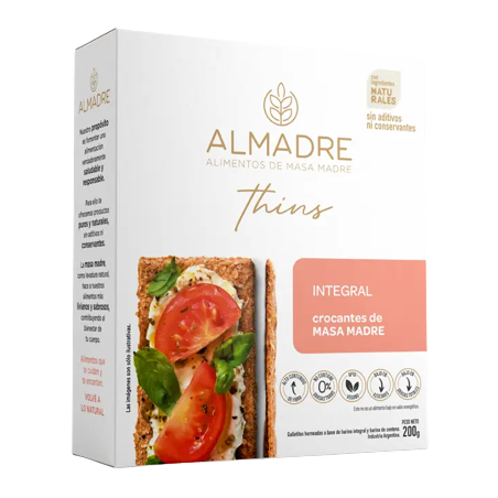 Crackers de Masa Madre Integrales x 160 g- Almadre