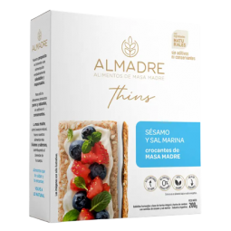 Crackers de masa madre Sésamo y Sal x 160 g- Almadre