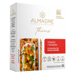 Crackers de masa madre Tomate y Romero x 160 g- Almadre