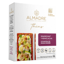 Crackers de masa madre Rawmesan y remolacha x 160 g- Almadre