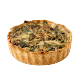 Tarta Integral Puerro y Champignones - Amoedo