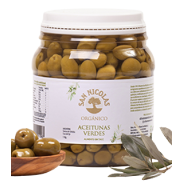 Aceitunas verdes orgánicas (Calibre 2) 1 kg. - San Nicolás