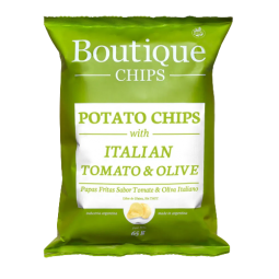 Papas sabor Italian Tomato & Olive x 65 grs. - Boutique Chips