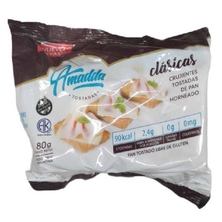 Tostadas Clasicas sin T.A.C.C. x 144 grs. - Amadda