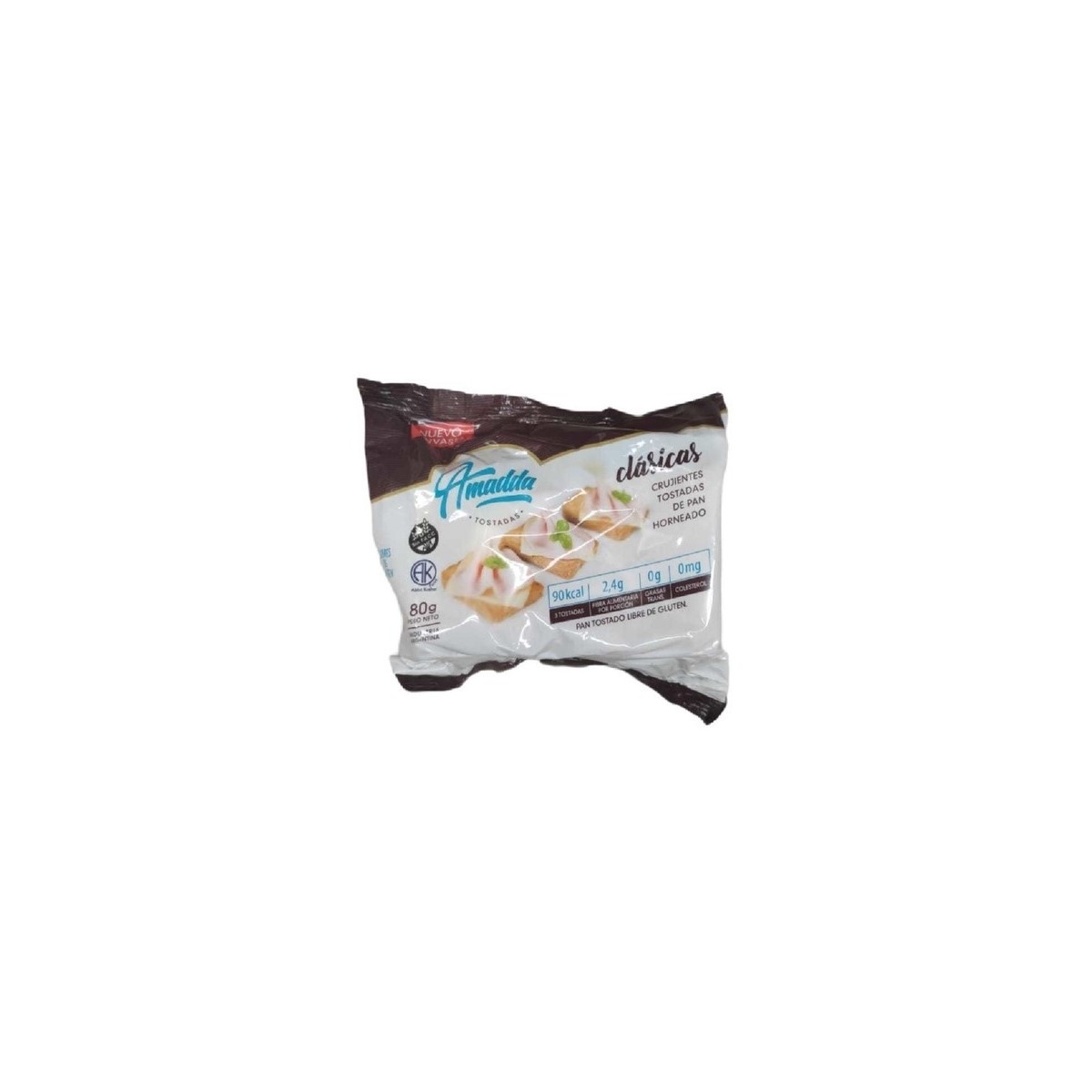 Tostadas Clasicas sin T.A.C.C. x 144 grs. - Amadda Tostadas Clasicas sin T.A.C.C. x 144 grs. - Amadda