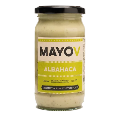 Mayonesa Vegana de Albahaca x 270gr. "Mayo V"