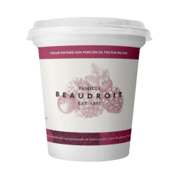 Yogur Entero con Frutos rojos x 400gr. - Familia Beaudroit