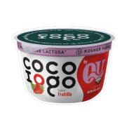 yogur vegano de frutilla