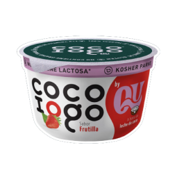 yogur vegano de frutilla