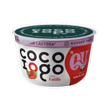 yogur vegano de frutilla