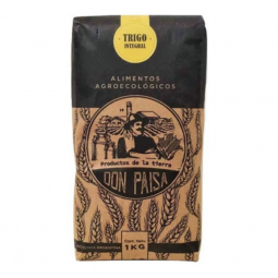 Harina integral de trigo agroecologico x 1 kg. - Don Paisa