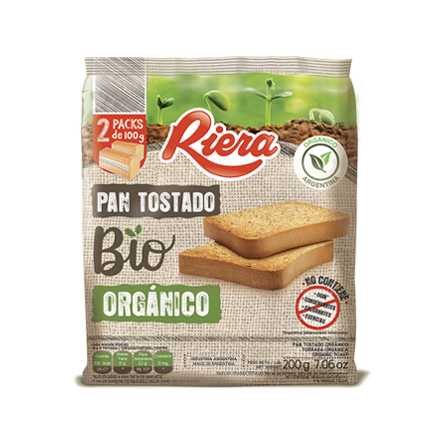 Tostadas de Pan Orgánico x 200 grs. - Riera