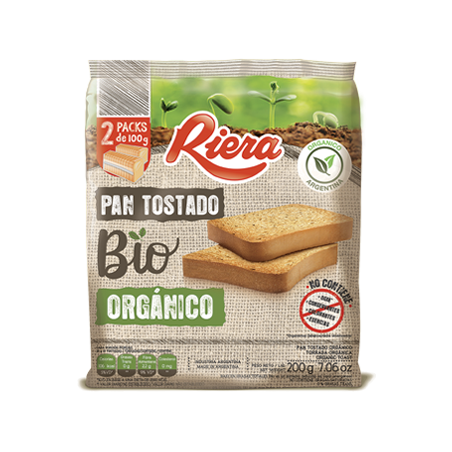 Tostadas de Pan Orgánico x 200 grs. - Riera