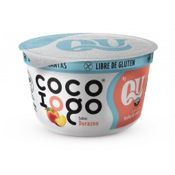 yogur vegano de durazno sin azucar