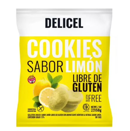 Cookies Sabor Limon x 200g - Delicel