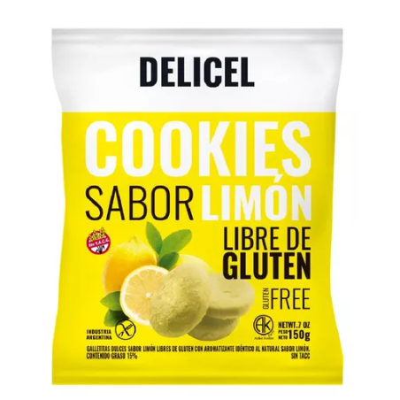 Cookies Sabor Limon x 200g - Delicel
