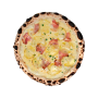 Pizza de Papa y panceta con harina orgánica - Pizza Zën