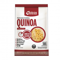 Fusilli Multicereal con Quinoa x 300 grs - Wakas