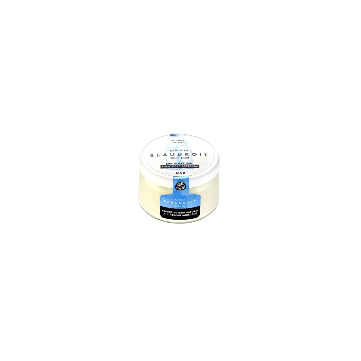 Yogur Entero Natural con azucar x 160 gr. - Familia Beaudroit Yogur Entero Natural con azucar x 160 gr. - Familia Beaudroit