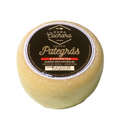 Queso Pategras con Albahaca Organico x 300grs.