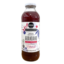 Jugo orgánico de Arándanos con Hibiscus x 500ml - Pampa Gourmet