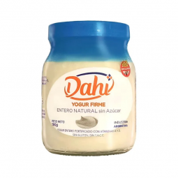 Yogurt Firme Entero Natural Sin Azucar x 190g - Dahi