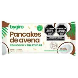 Pancakes de avena con Coco Rallado x 268 gr. - Bygiro