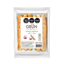 Grisines orgánicos integrales de lino y chía x 145 grs - Grün