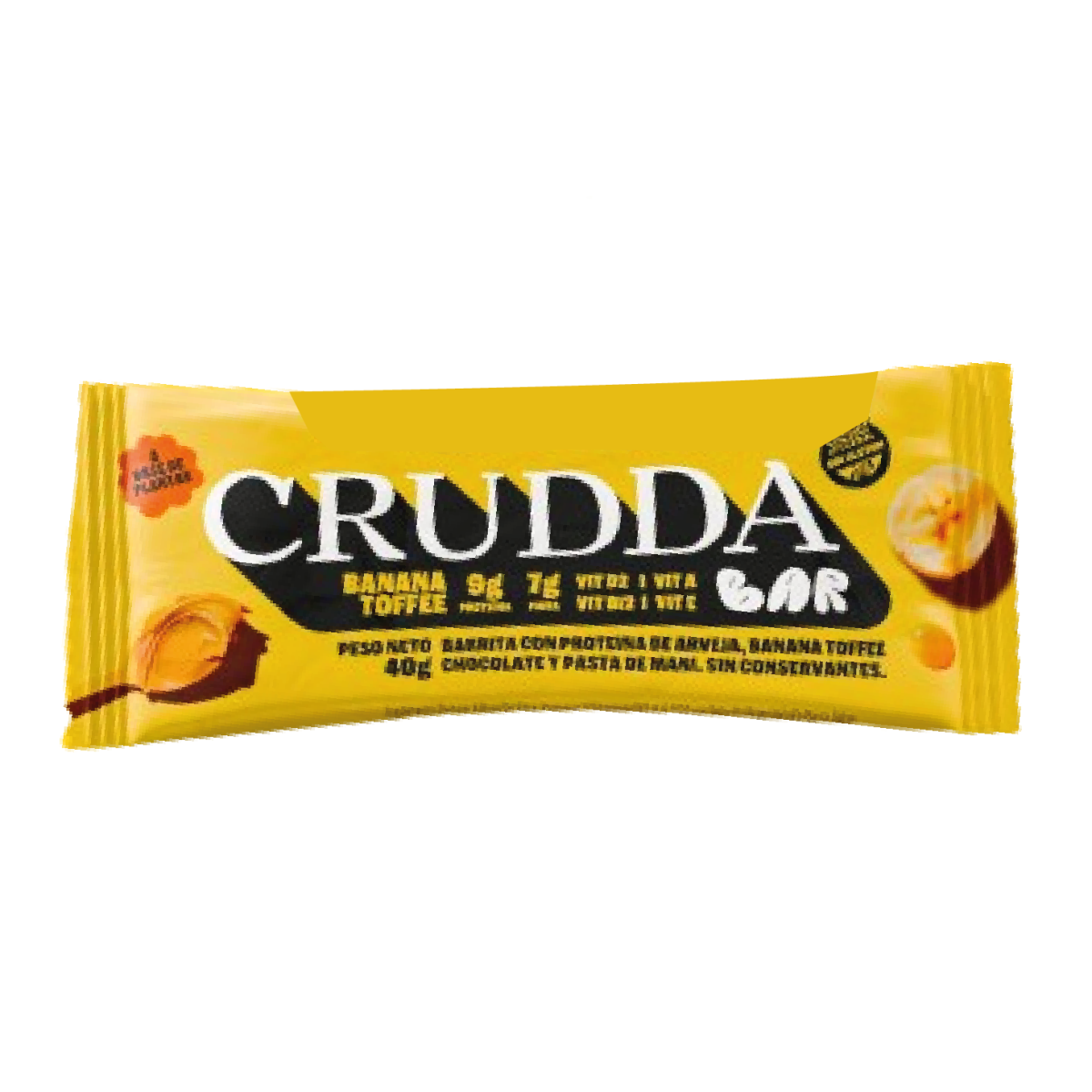 Barra proteica Banana Toffee x 40 gr. - Crudda Barra proteica Banana Toffee x 40 gr. - Crudda