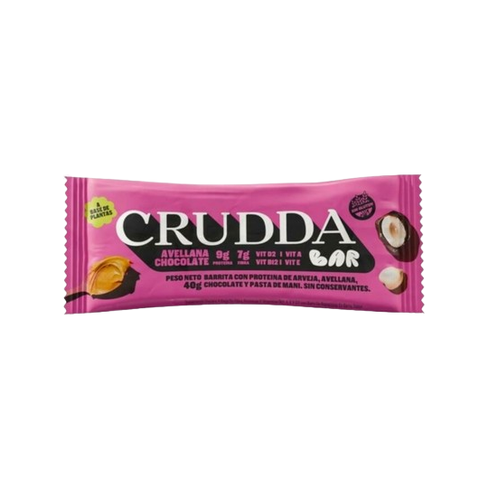 Barra proteica sabor Avellanas y chocolate x 40 gr. - Crudda