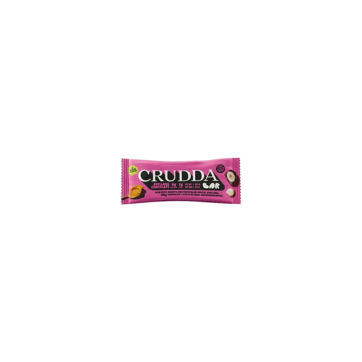 Barra proteica sabor Avellanas y chocolate x 40 gr. - Crudda Barra proteica sabor Avellanas y chocolate x 40 gr. - Crudda