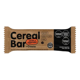 Barrita de cereal vegana sabor cacao y algarroba x 25 gr. - Crowie