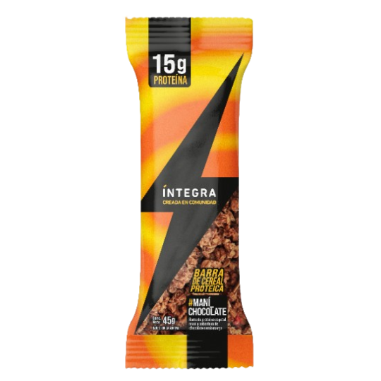 Barra de cereal Proteica de maní y chocolate x 45 gr. - Integra