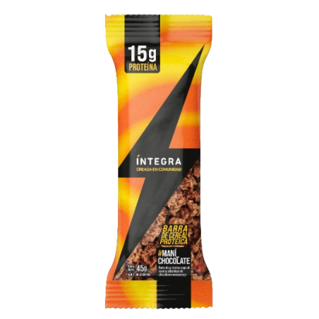 Barra de cereal Proteica de maní y chocolate x 45 gr. - Integra