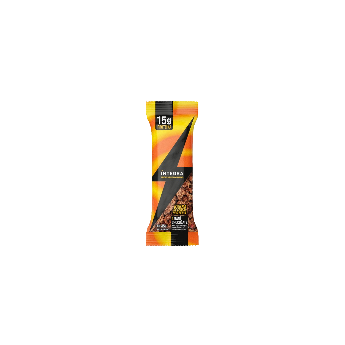 Barra de cereal Proteica de maní y chocolate x 45 gr. - Integra Barra de cereal Proteica de maní y chocolate x 45 gr. - Integra