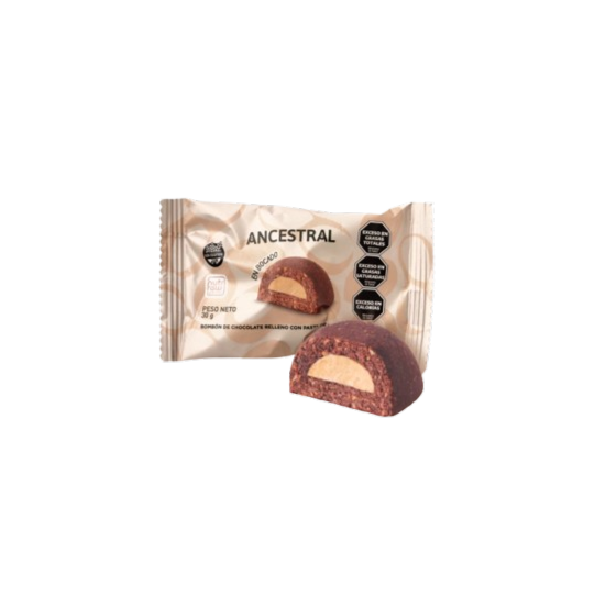Bombon de Chocolate relleno de maní x 30 gr. - Ancestral