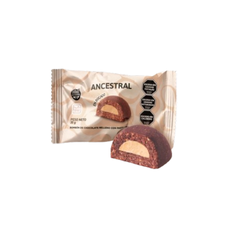 Bombon de Chocolate relleno de maní x 30 gr. - Ancestral