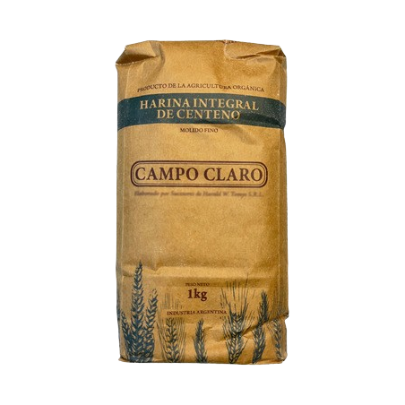 Harina Integral de Centeno orgánica x kg - Campo claro