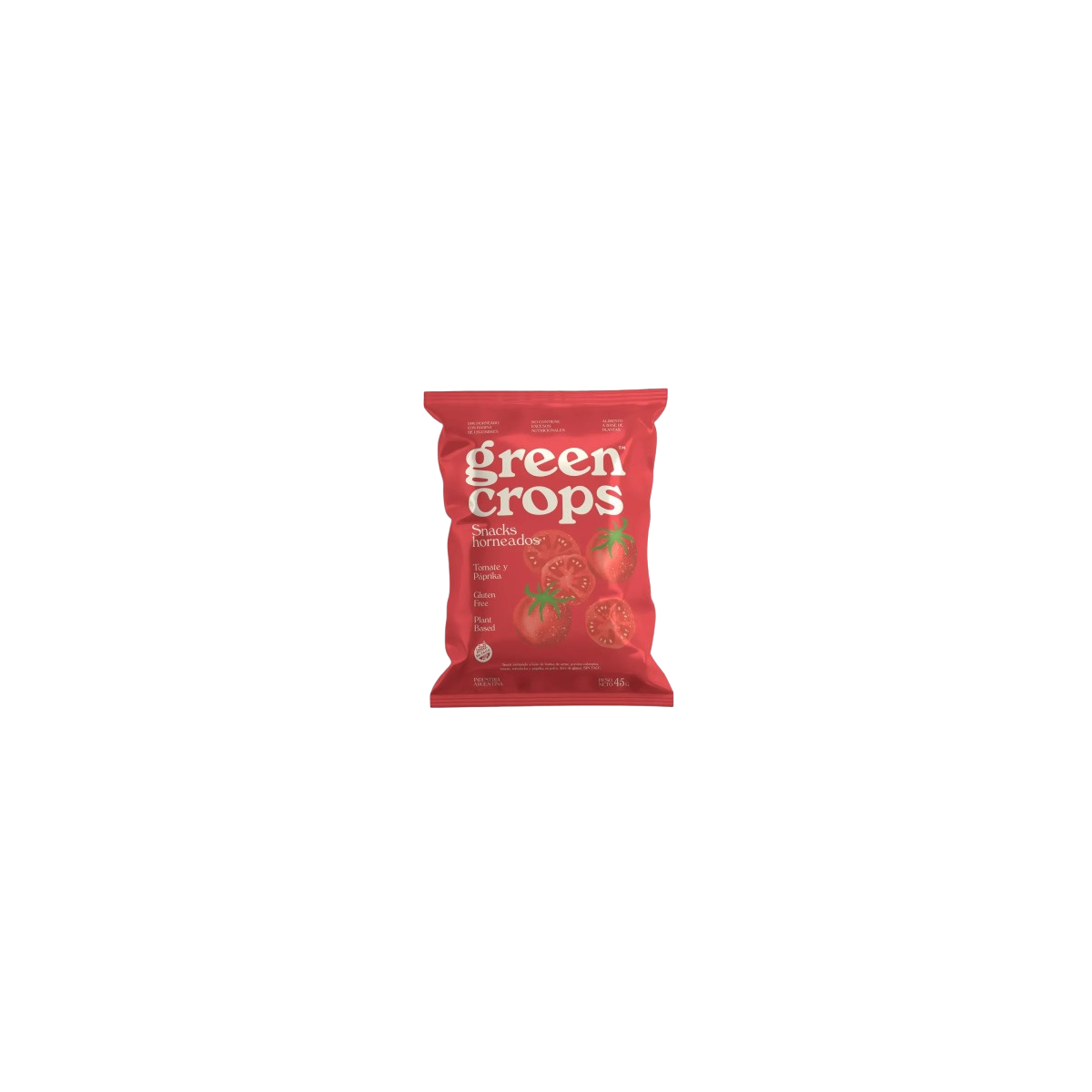 Snack vegano sabor Tomate y Paprika x 45 gr. - Green Crops Snack vegano sabor Tomate y Paprika x 45 gr. - Green Crops